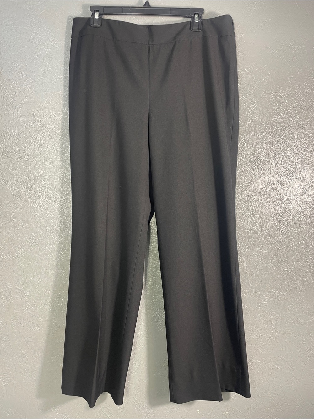 Talbots Pants Womens 14 Black Side Zip Straight Leg Dress Trousers Career